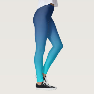 Leggings Ombre Yoga Turquoise bleu