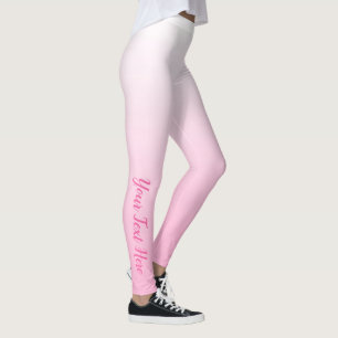 Leggings Ombres roses personnalisables