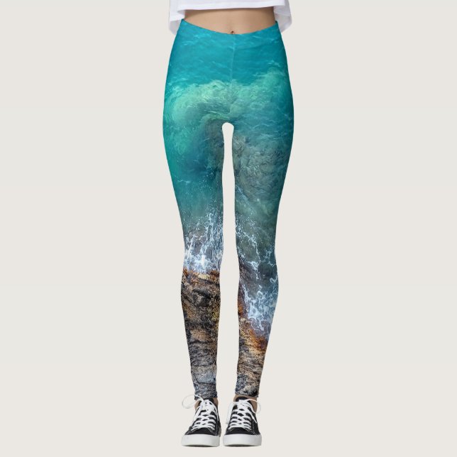 Leggings Ondes Azure (Devant)