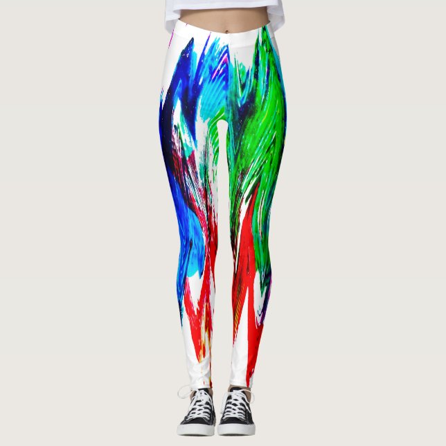 Leggings Ondes colorées (Devant)