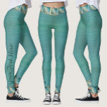 Leggings Ondes d'eau de la baie de Banderas 0026<br><div class="desc">Peinture Collection "Beach Dream 0026" Personnalisez la page du produit ou cliquez sur le bouton "Personnaliser" pour plus d'options de conception. Design créé à partir de mon tableau "Beach Dream 0026" capturant une vue de Dreams Resort à Puerto Vallarta,  Jalisco,  Mexique. Les produits correspondants sont disponibles dans cette collection.</div>