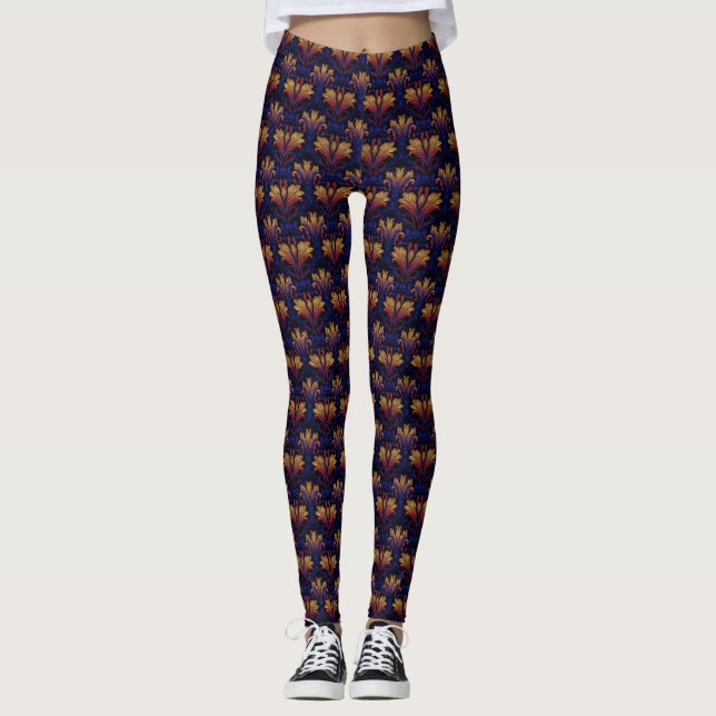 Leggings Opulence du crépuscule (Devant)