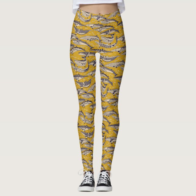 Leggings or de la baleine à lait (Devant)