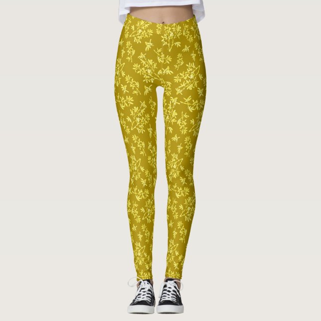 Leggings Or de l'épine noire (Devant)