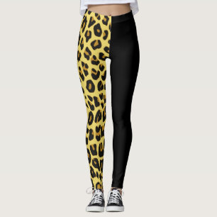 Leggings Or deux copies mignonnes de guépard de ton