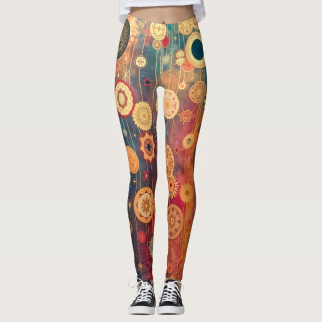 Leggings Or en suspension (Devant)