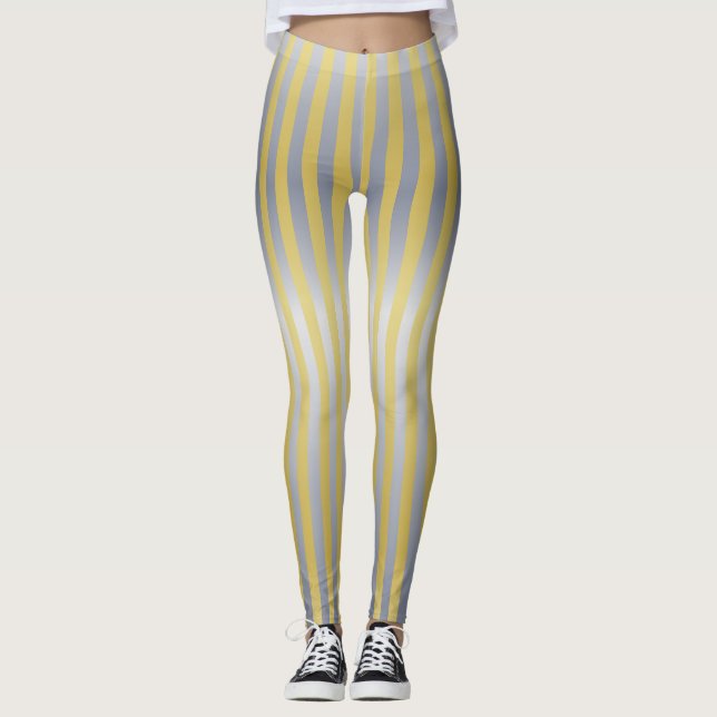 Leggings Or et argent (bandes) (Devant)