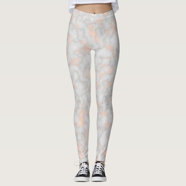 Leggings Or rose de marbre (Devant)