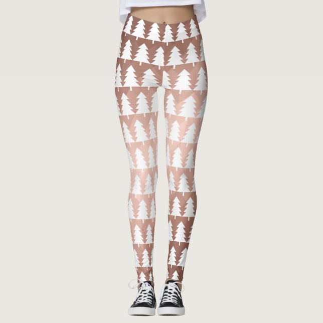 Leggings or rose sapin xmas minimal (Devant)