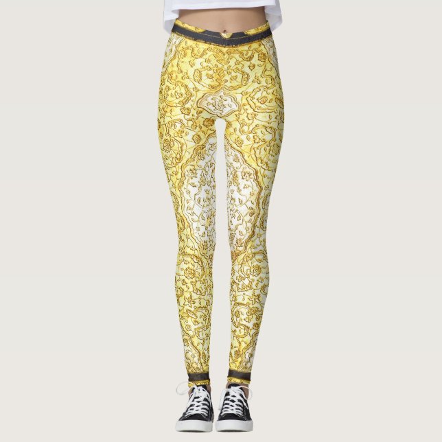 Leggings Or sacré tombé (Devant)