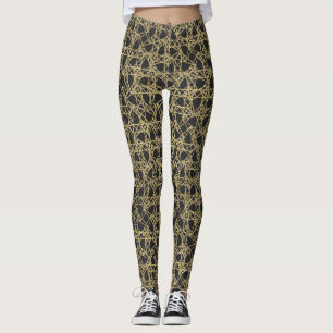 Leggings Or Scratch Doré Glamour Moderne Unique Chic