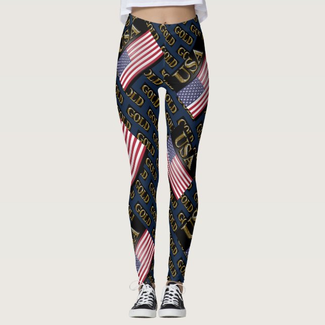 LEGGINGS OR USA (Devant)