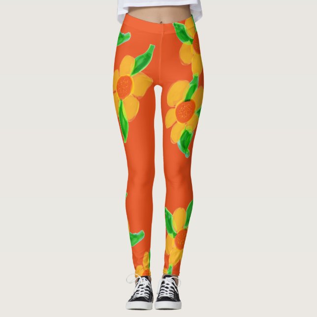 Leggings Orange Designer (Devant)