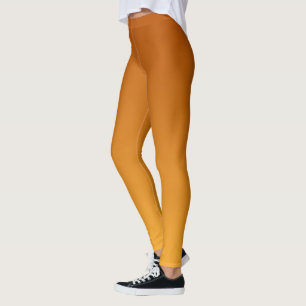Leggings Orange doré Orange brûlé Brun doré