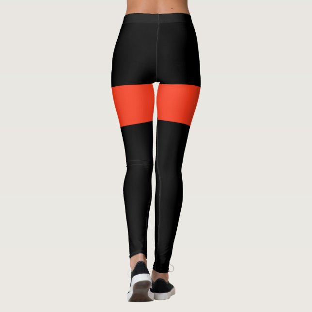 leggings orange et noir (Dos)