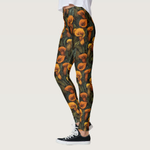Leggings Orange Exercice Lis calla Inspiré Diplômé