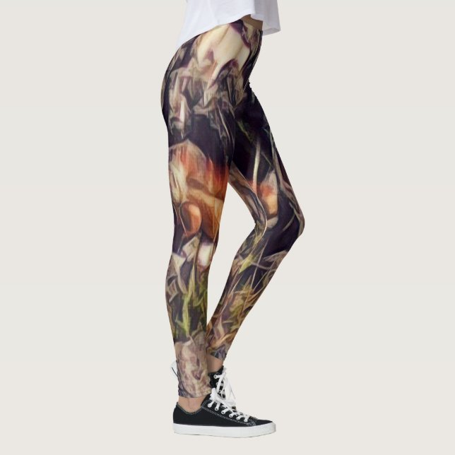 Leggings Orange Guana Art (Droite)