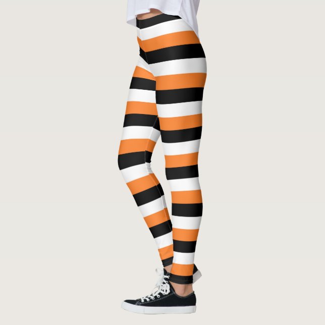 Leggings Orange, Noir, Blancs (Gauche)
