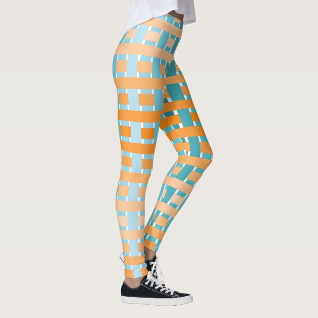 Leggings Orange plaqué dégradé (Droite)