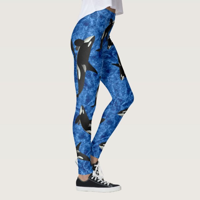 Leggings Orca Wild | Baleine tueuse (Droite)