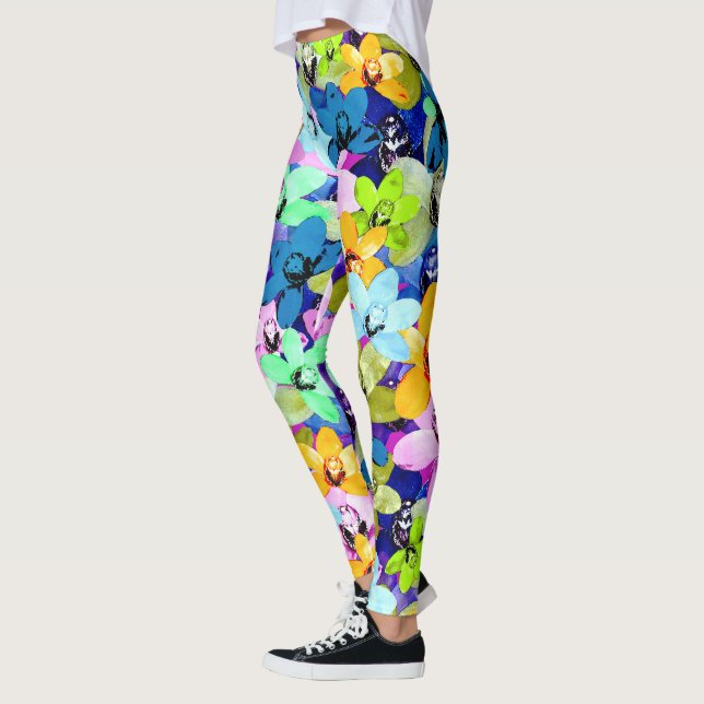 Leggings Orchid Extravaganza Watercolour (Gauche)