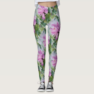 LEGGINGS ORCHID TROPICAL CHAUD LÉGUMES FLORAUX
