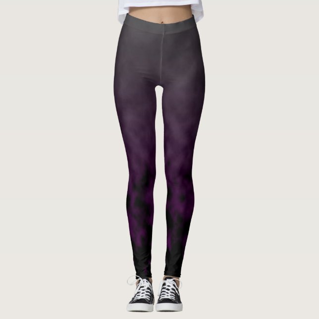 Leggings Orchidée fumeuse (Devant)