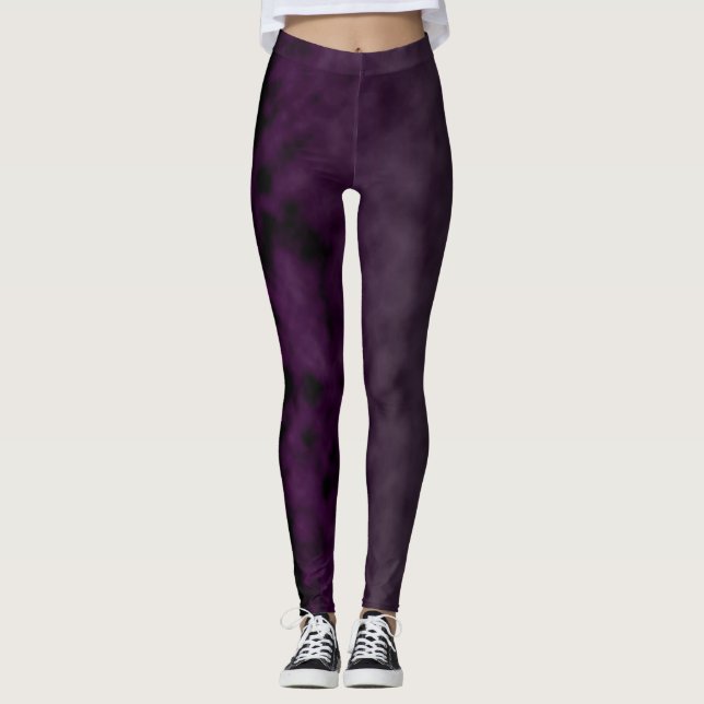 Leggings Orchidée fumeuse (Devant)