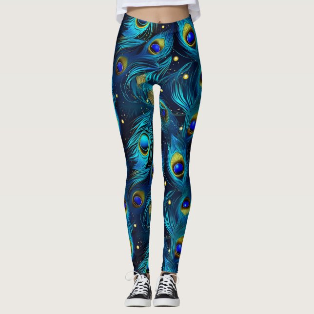 Leggings Orgueil de paon (Devant)