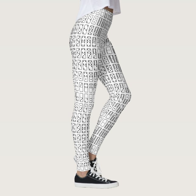 Leggings Original black and white domino (Droite)