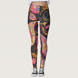 Leggings Ornate Paisley : Élégant Motif sans joint.