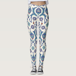 Leggings Ornement floral : Motif arabe traditionnel.