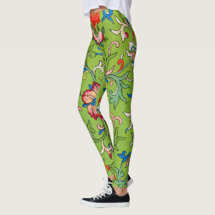Leggings Ornement floral vert vintage Owen Jones chinois