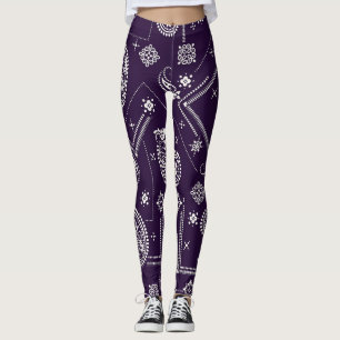 Leggings Ornement Paisley Bandana Motif d'impression