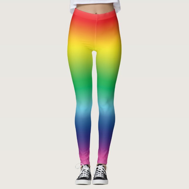 Leggings orteils drapeau arc-en-ciel couleurs lgbt lgbtq (Devant)