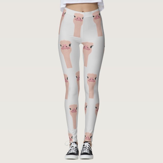 Leggings Ostrich drôle (Devant)