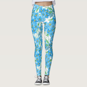 Leggings Oublie-moi pas un motif sans soudure