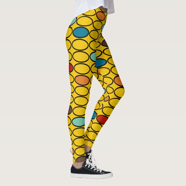 Leggings Ovales d'or des années 1970 (Droite)