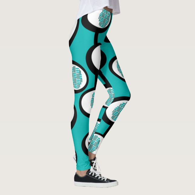 Leggings Ovales tissés (Droite)