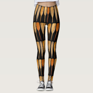Leggings Pagaies en canoë en bois Couleur Arrière - plan 