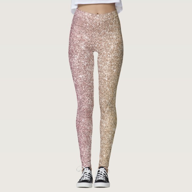 Leggings Paillettes Arc-en-ciel  (Devant)