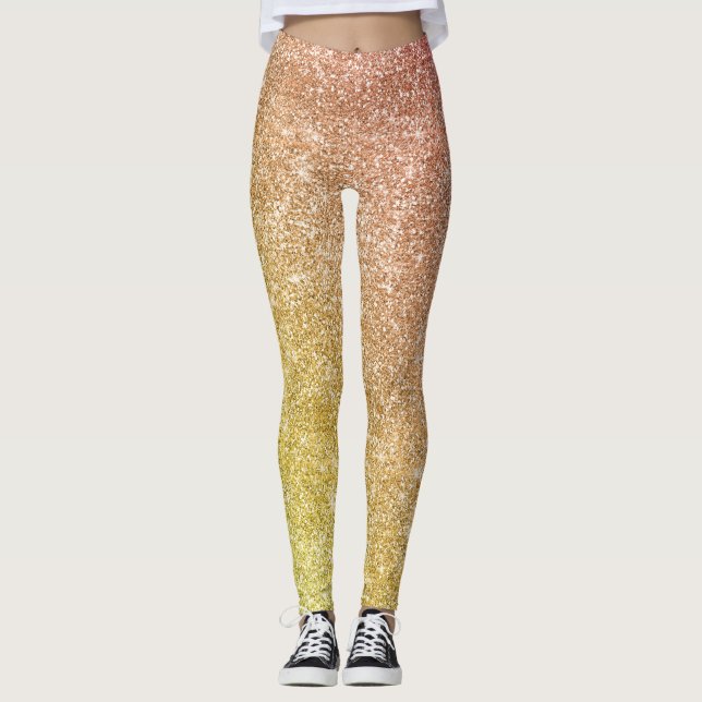 Leggings Paillettes Arc-en-ciel  (Devant)