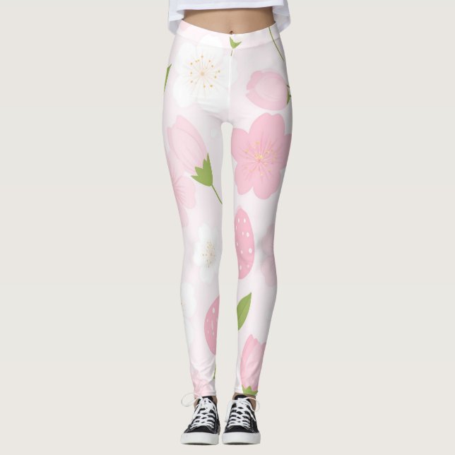Leggings Paillettes de Printemps Partout (Devant)