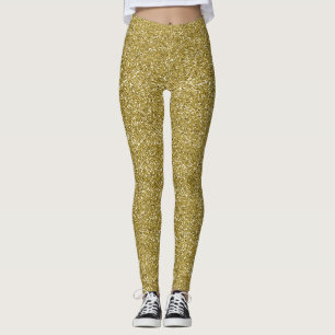 Leggings Paillettes dorées glamour