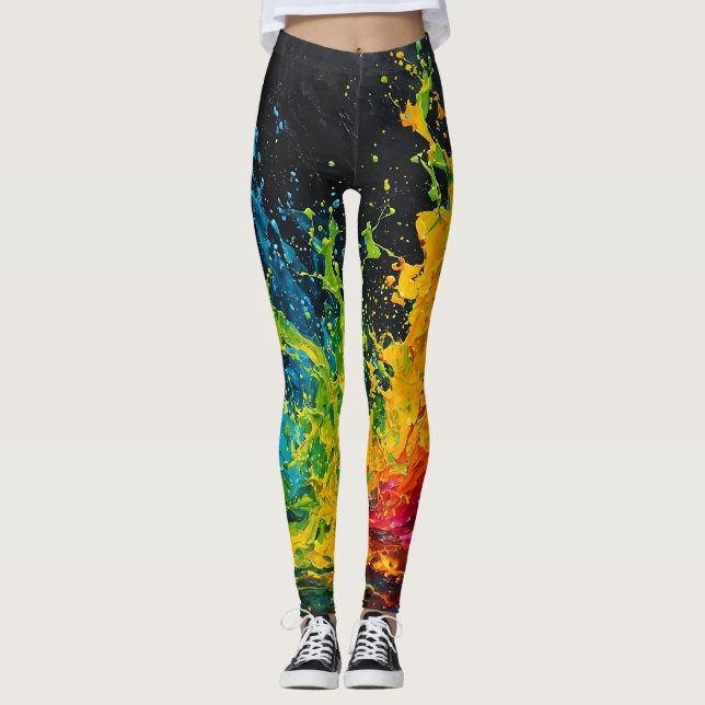 Leggings Paint coloré (Devant)