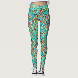 Leggings Paisley coloré moderne