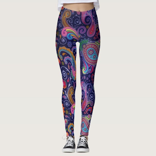 Leggings Paisley Funky Fou (Devant)