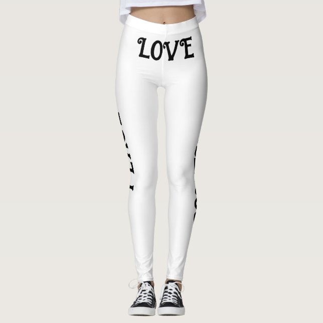 Leggings Paix, Amour et Positivité (Devant)