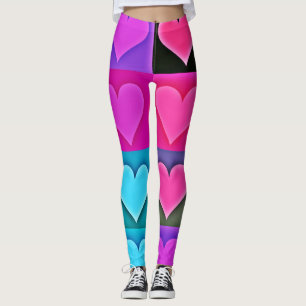 Leggings Palette d'Amour Vivid : Coeur Bliss