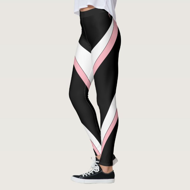 Leggings Palisade dessine un flux de ruban rose (Gauche)